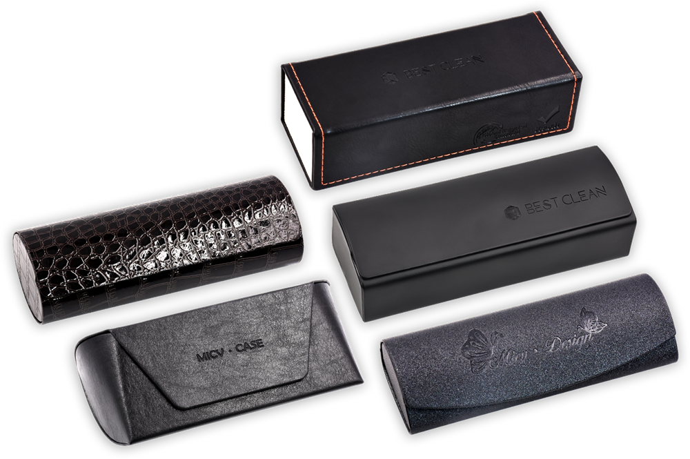 Astuccio Porta Occhiali Metallico Monocromo 'Be Awesome' – Con Panno Incluso, 16x6.5 Cm