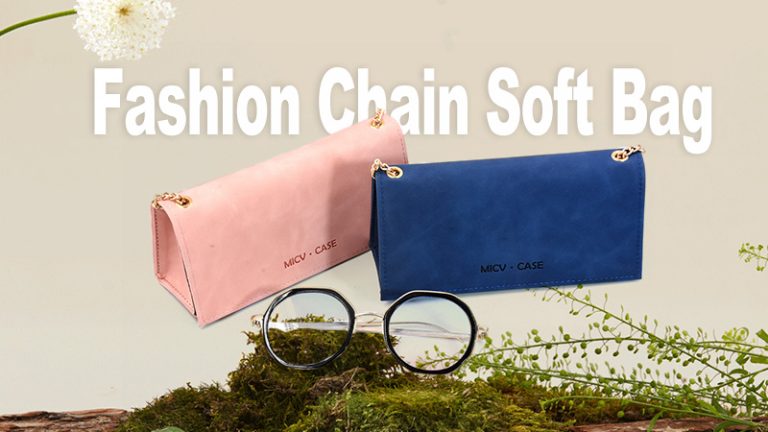 Leather magnetic glasses bag with straps custom logo eyeglasses soft case travel sunglasses holder bag