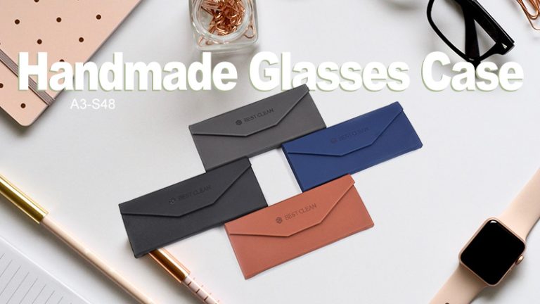 Triangle Sunglasses Packaging Box Pu Leather Folding Glasses Box Customized Logo Folding Glasses Box