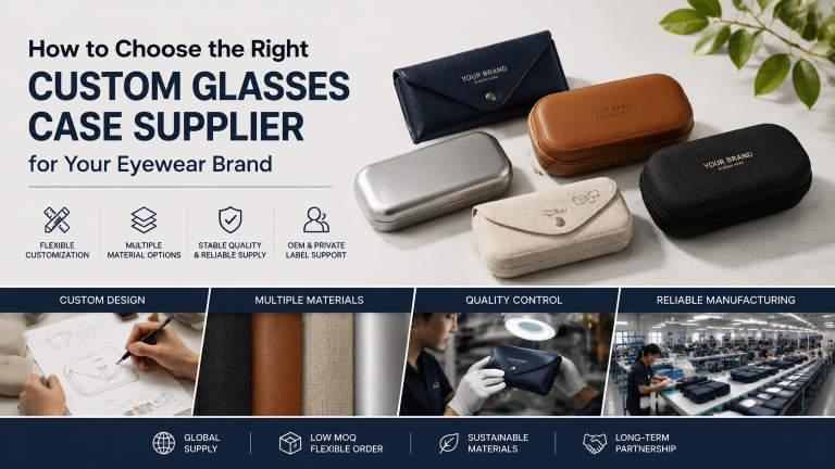 How to Choose the Right Custom Glasses Case Supplier for Your Eyewear Brand